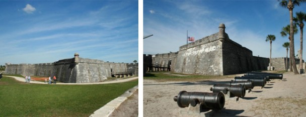 Detalhes do Forte de lado