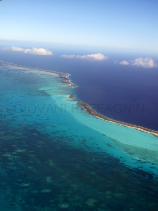 Vista aerea de Los Roques