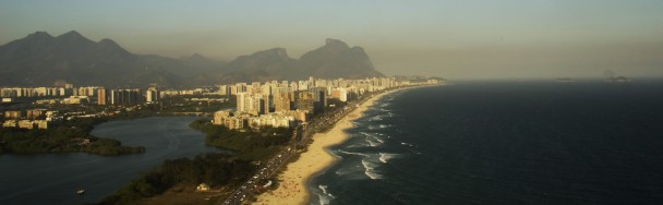 A orla da Barra da Tijuca