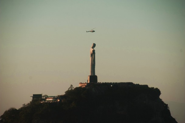 Helicopter no Cristo Redentor