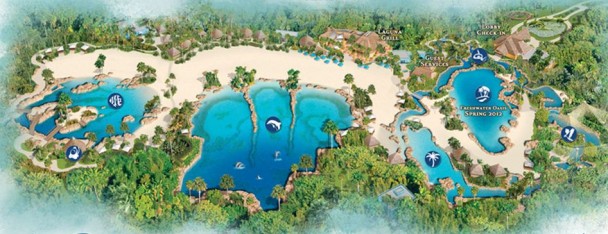 Mapa Discovery Cove