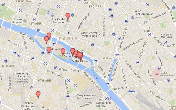 Mapa Dia 3 Paris