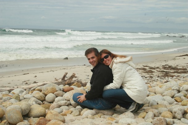 Posando em Pebble Beach