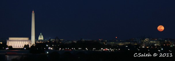 3 monuments e super moon