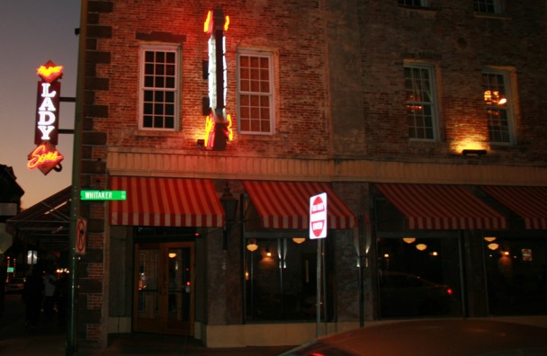 A fachada do restaurante