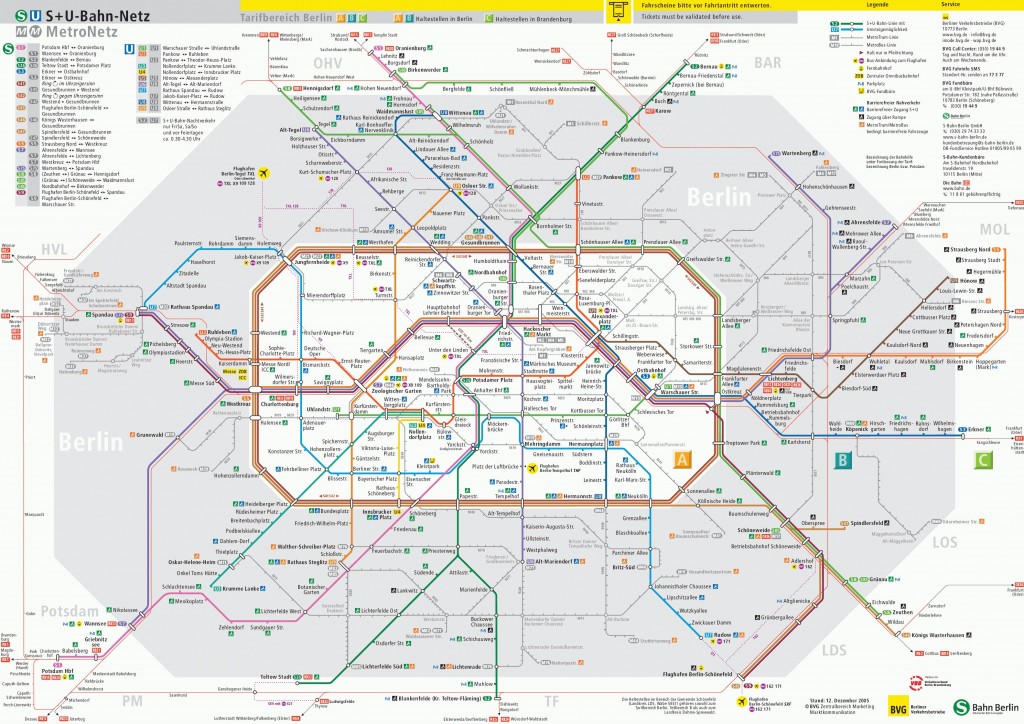 Mapa de Transporte de Berlim