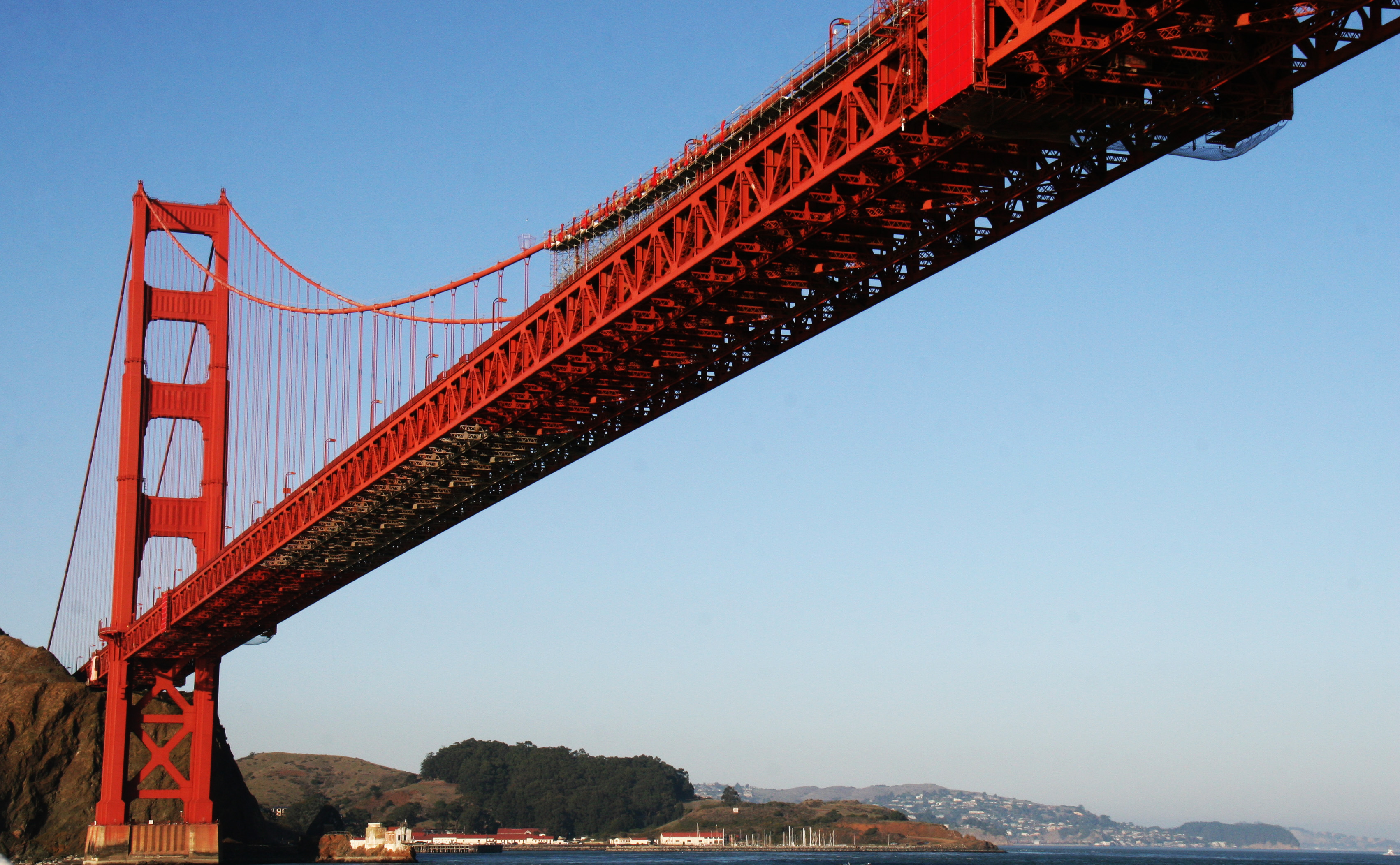 Мост снизу. Мост золотые ворота снизу. Мост Сан Франциско. Ризе мост.