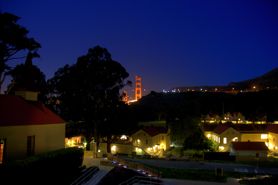 Vista do quarto em Cavallo Point