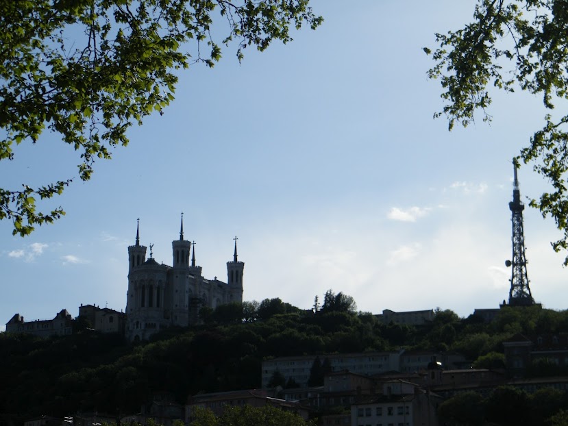 Entardecer em Lyon, a beira do Saône