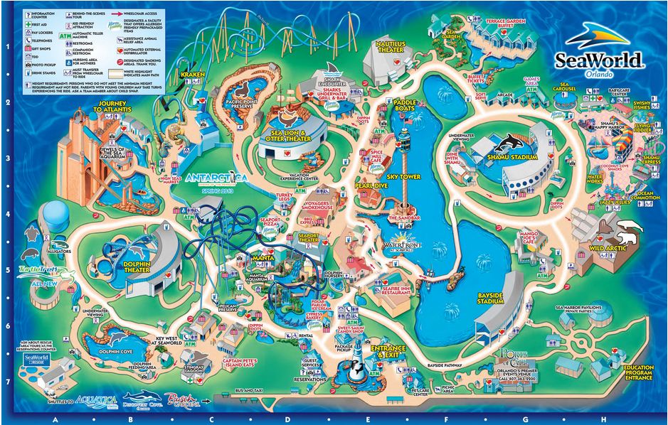 Mapa do Sea World