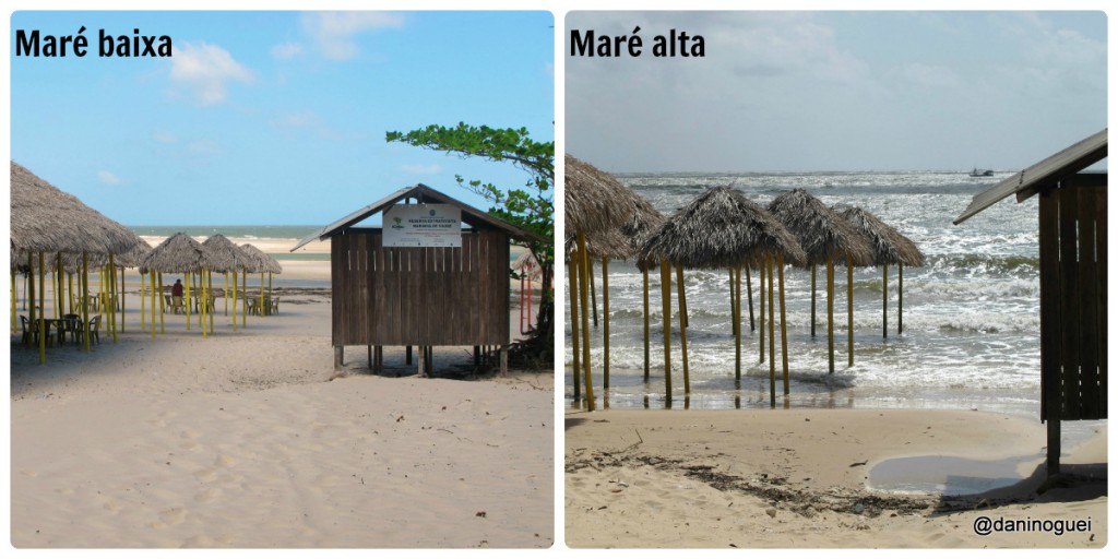 Praia de Barra Velha - mare baixa e mare alta