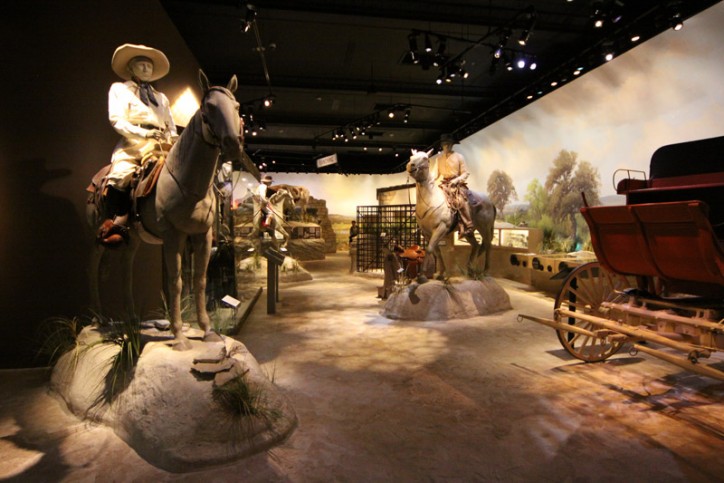 A exposição sobre a história do Texas no Witte Museum