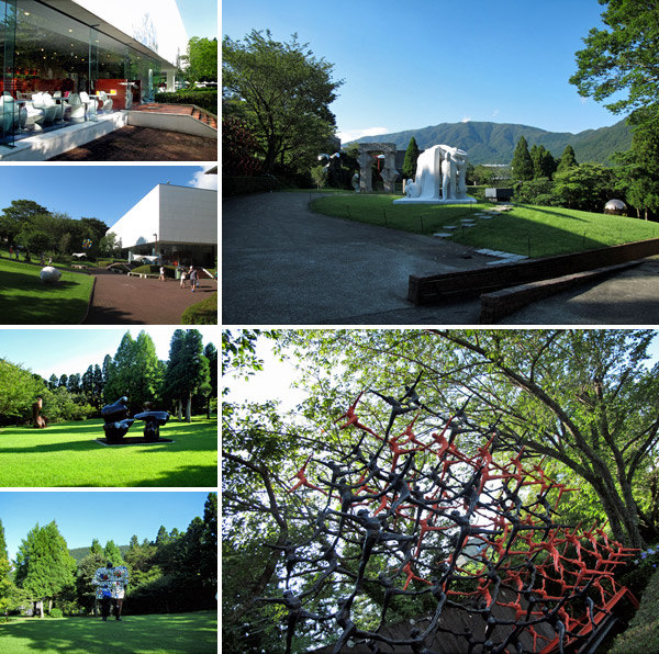 Esculturas e instalações no Hakone Open Air Museum