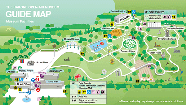 mapa do hakone open air museum