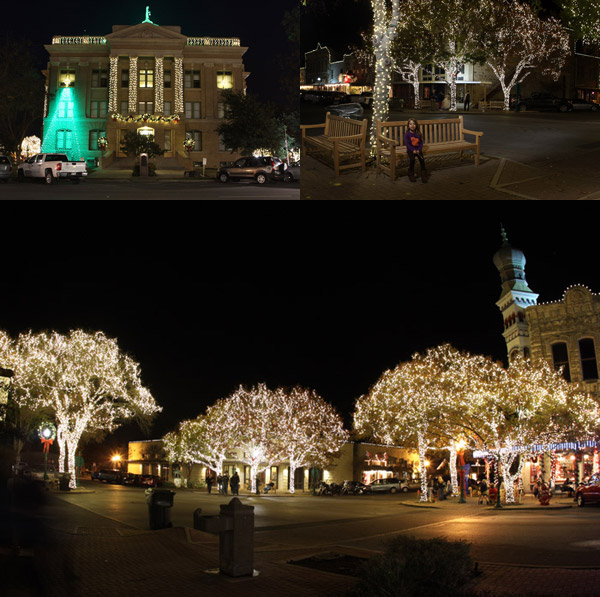 Luzes de Natal em Georgetown, Texas