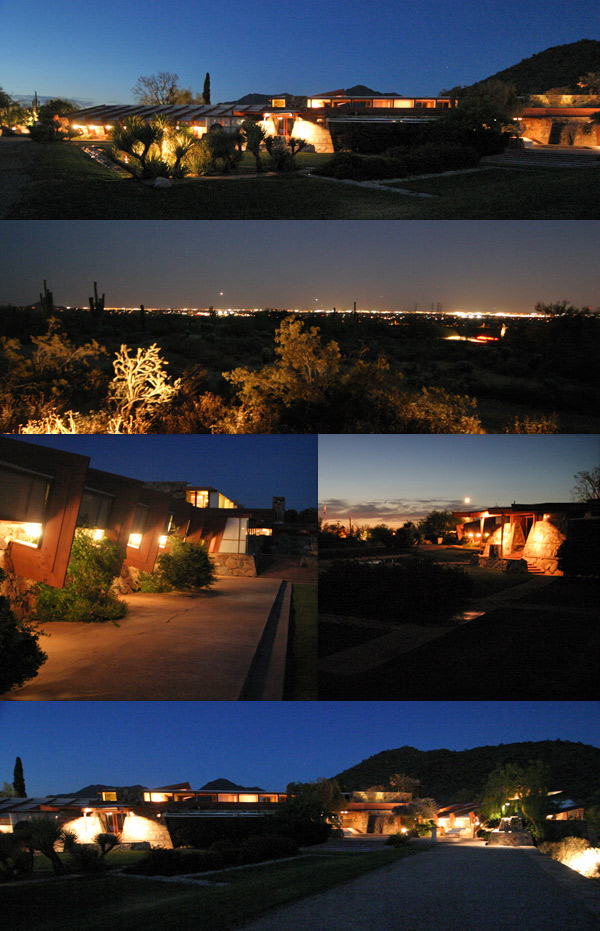 taliesin west a noite