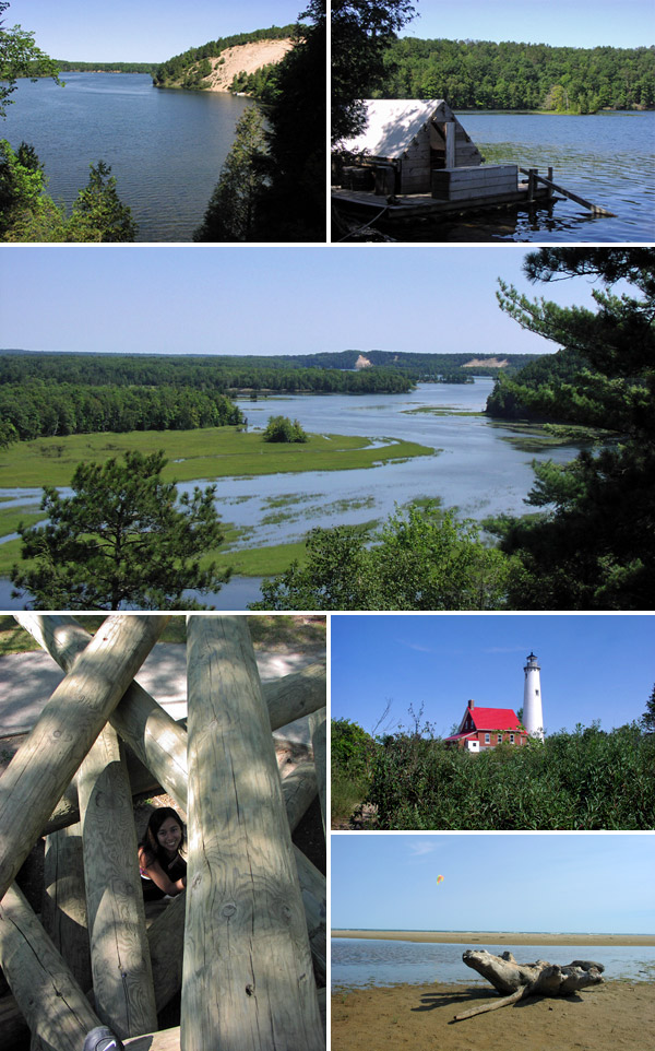 East Tawas e Oscoda, cidades na costa do Lago Huron