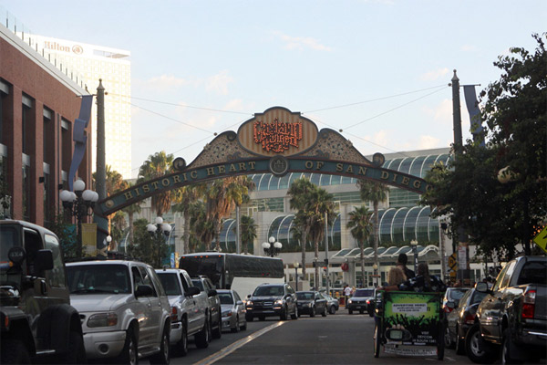 Gaslamp Quarter em San Diego, charmosinho