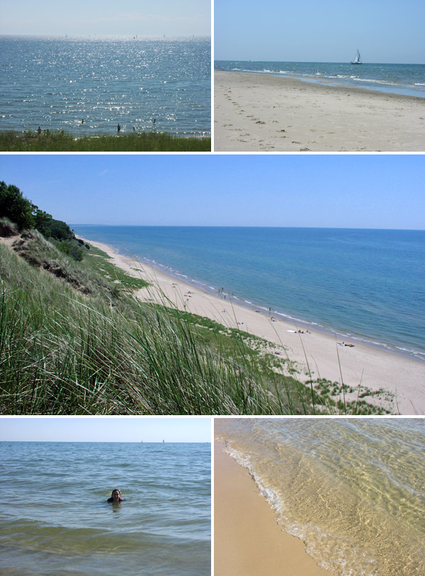 Muskegon tem praias bonitas no Lago Michigan