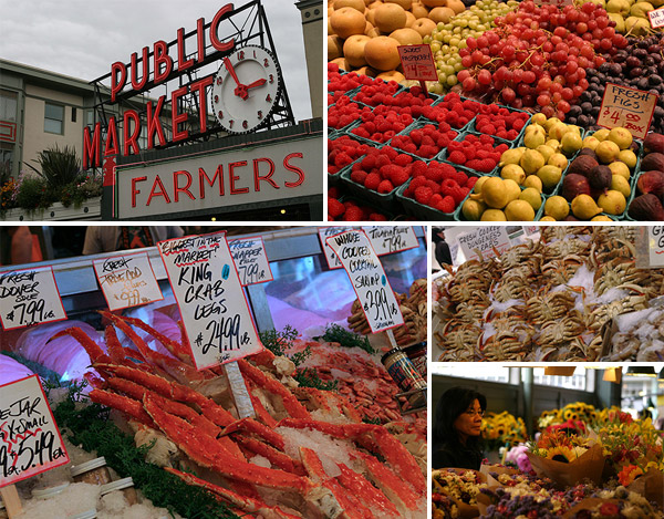 O centenário Pike Place Market em Seattle é um dos melhores dos EUA