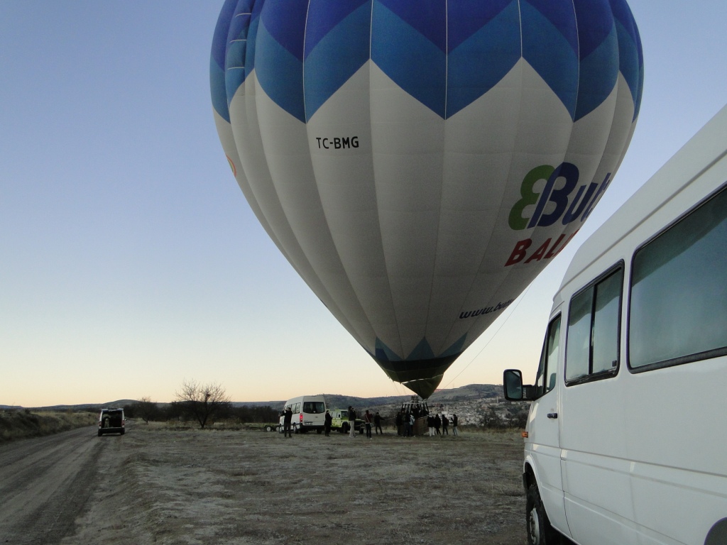 Balao pronto para decolar