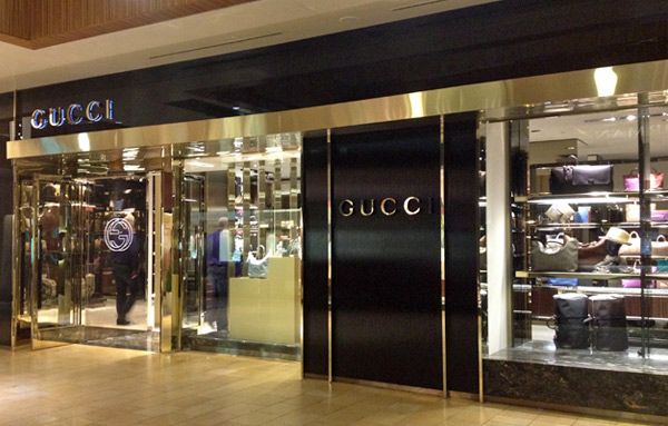 Loja Gucci (enorme!) no Galleria em Houston