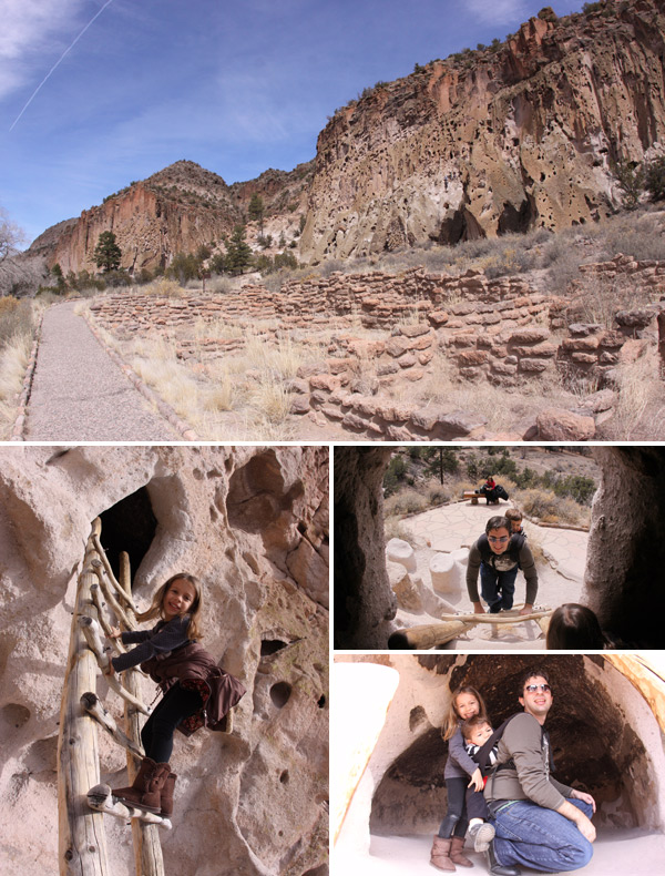 Bandelier National Monument, onde ficam as cavernas onde viveram os Anasazi, no Novo México