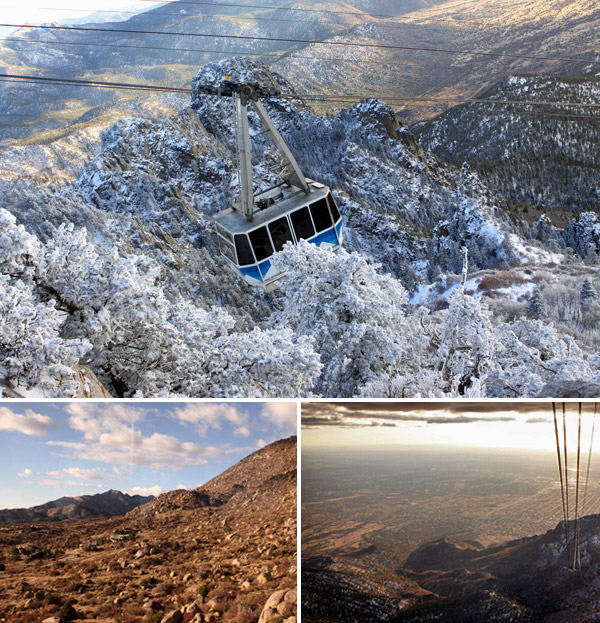 Passeio de bondinho na Sandia Peak Aerial Tramway em Albuquerque, Novo México