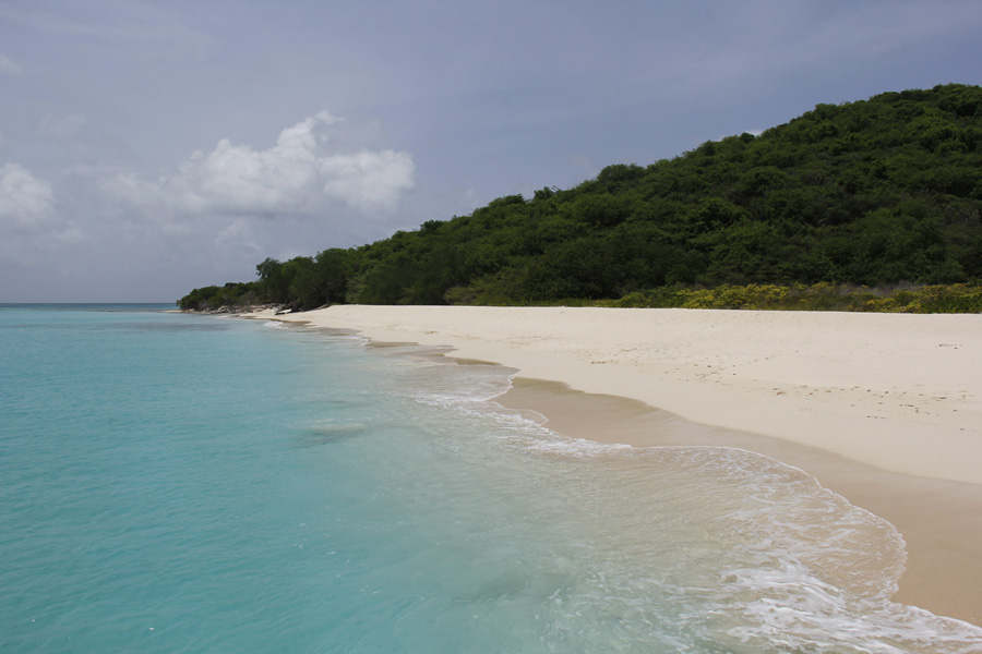 A Turtle Beach em Buck Island