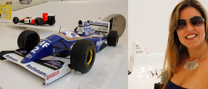 Os carros usados por Ayrton Senna no museu em Modena