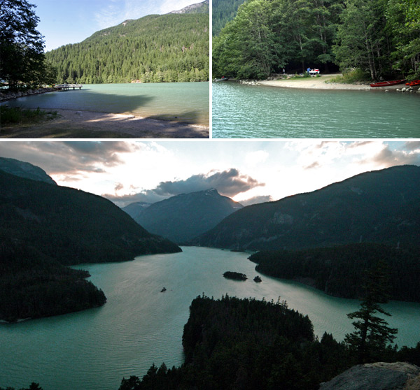 Diablo Lake, linda paisagem 3h de Seattle