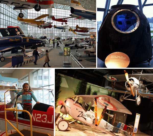 O Museum of Flight em Seattle é um dos melhores que eu já vi