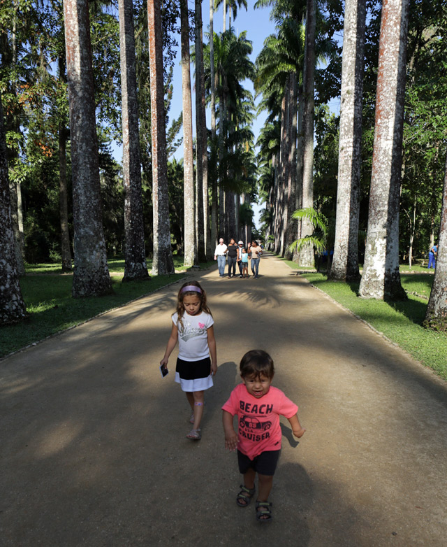 Julia e Eric no Jardim Botânico do Rio de Janeiro