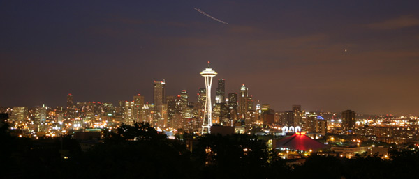 Skyline de Seattle visto do Kerry Park