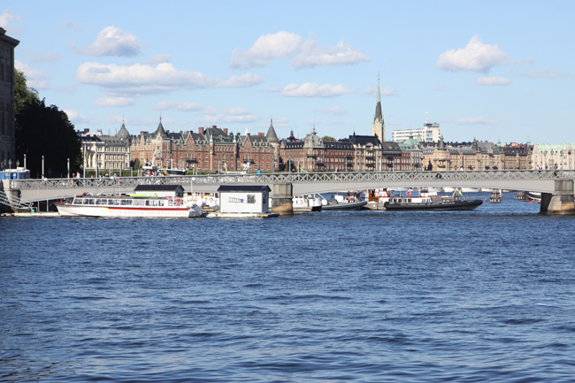Apreciando Estocolmo de barco