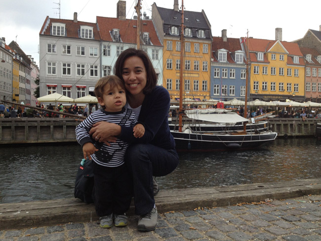 Eu e Eric no Nyhavn, Copenhague