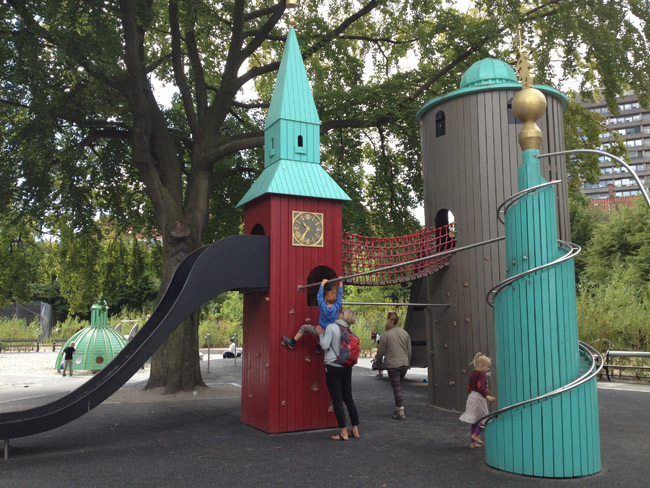 Playground das torres de Copenhague