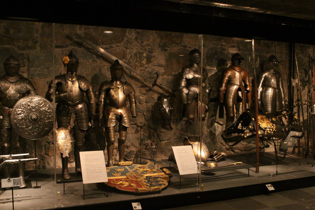 Armaduras no Royal Armory, Estocolmo