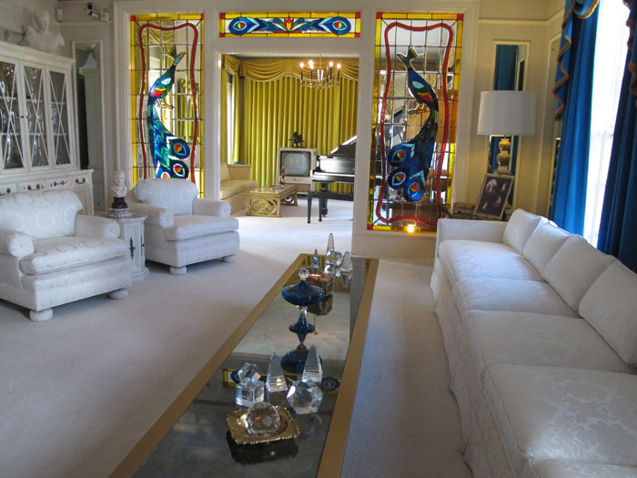 A sala de Elvis Presley em Graceland