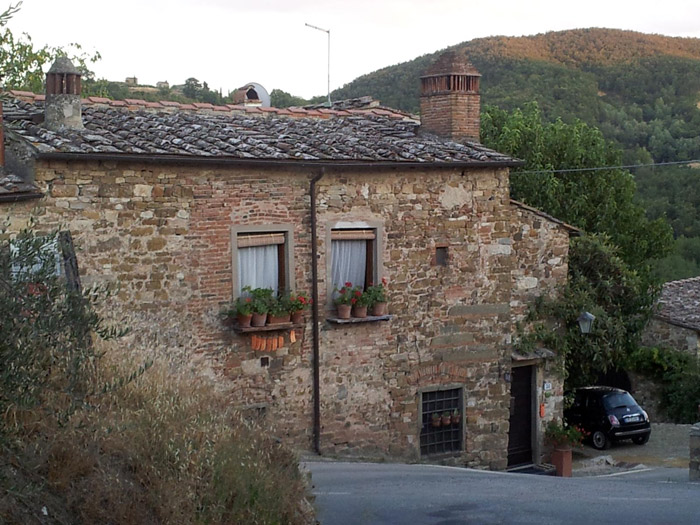 Uma casa tipicamente Toscana: aqui é o Le Fate, onde ficamos hospedados