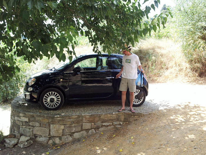 Chegando em Montefiarelle, na Toscana