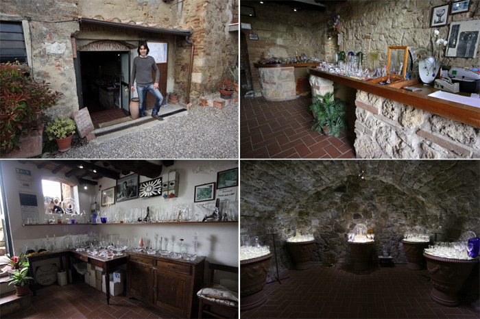 Luciano Bandinelli e La Grotta del Cristallo, onde sua família decora cristais manualmente