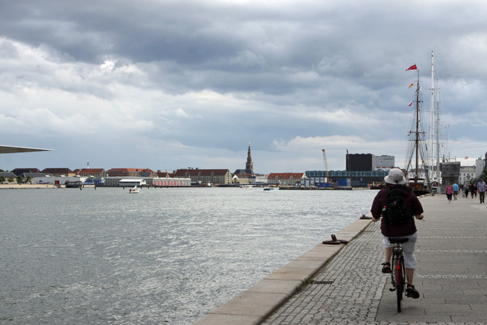 Vista do calçadão de Langelinie em Copenhague