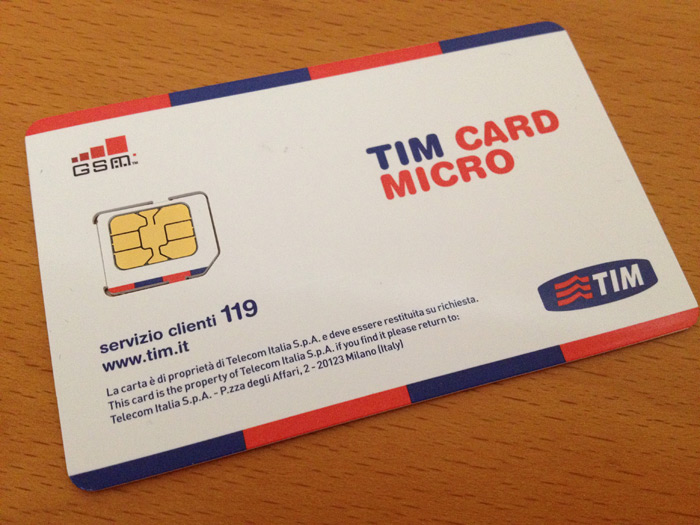 O SIM card da TIM que eu comprei