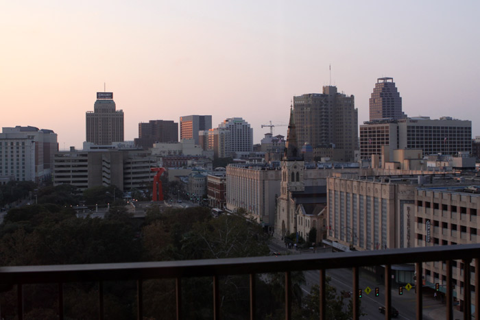 onde ficar em San Antonio: Nossa vista no Marriott Riverwalk