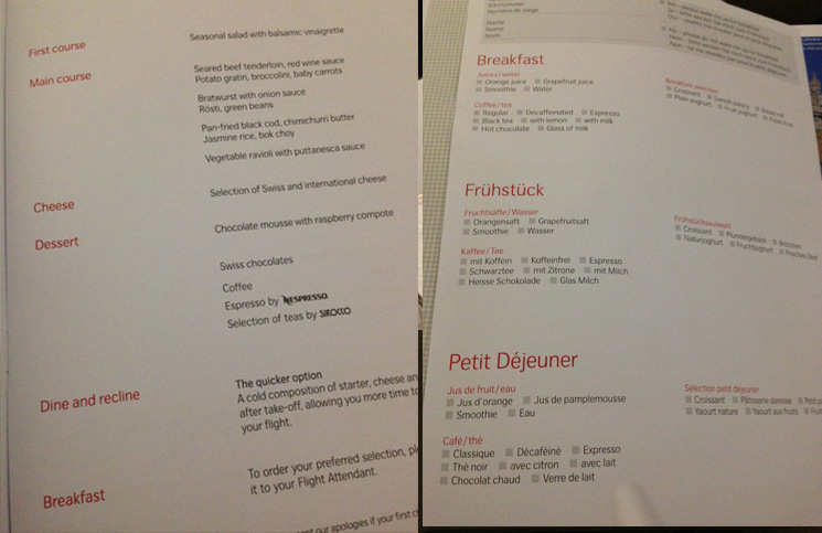 menus