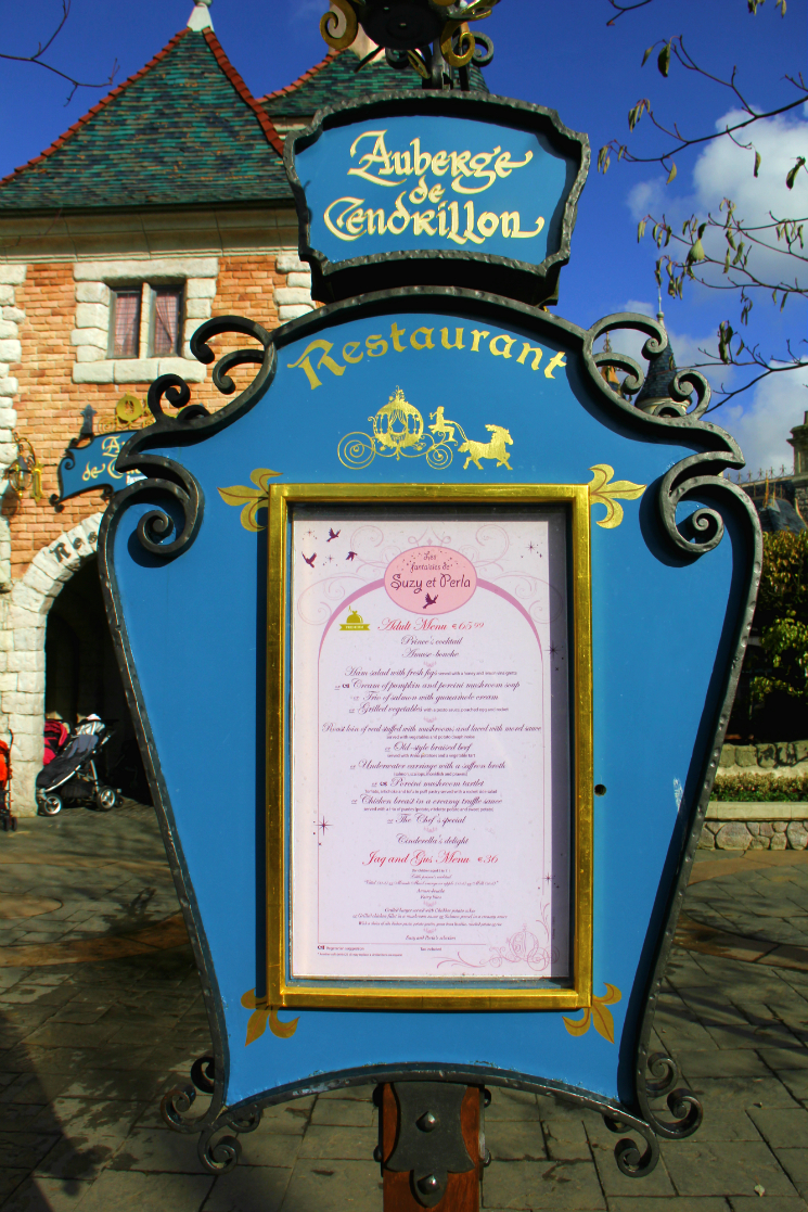 Menu externo Alberge de Cendrillon