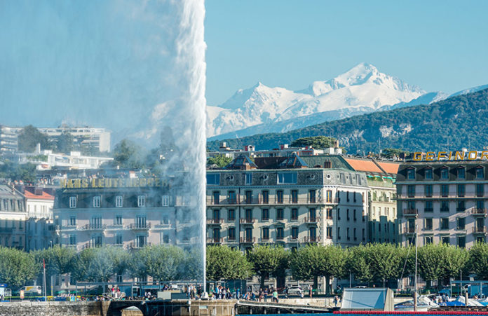 Genebra e eos Alpes