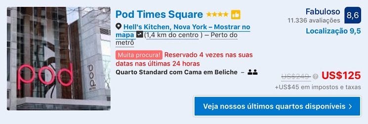 Hotéis por menos de 150 dolares em Nova York 5