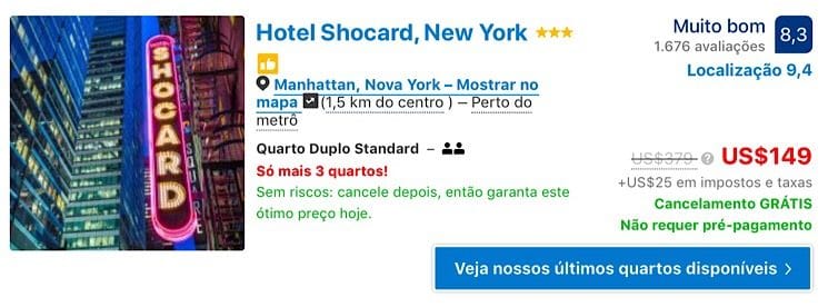 Hotéis por menos de 150 dolares em Nova York 6